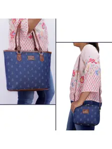 THE CLOWNFISH Adelina & Justina Floral Embroidered Leather Sling Bag & Handbag