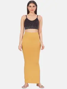 Studio Shringaar Women Side Slit Cotton Saree Shapewear