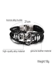 UNIVERSITY TRENDZ Men Wraparound Bracelet