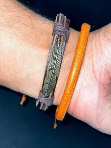 UNIVERSITY TRENDZ Men Set Of 4 Wraparound Bracelet