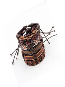 UNIVERSITY TRENDZ Men Set Of 6 Multistrand Bracelet