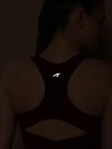 Alcis Women DryTech Solid Sports Bra - Full Coverage