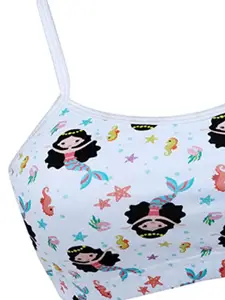 DChica Girls Printed Non Padded Full Coverage All Day Comfort Cotton Beginners Bra