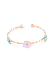 AMI Women Gold-Plated Enamelled Kada Bracelet