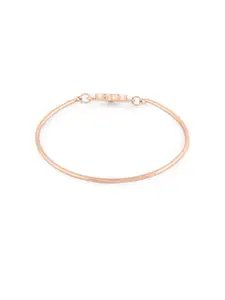 AMI Women Evil Eye Heart Enamelled Gold-Plated Kada Bracelet