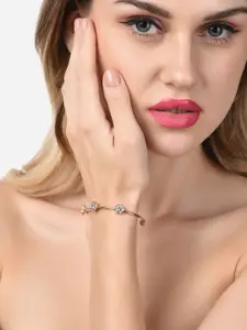 AMI Women Gold-Plated Alloy Cuff Bracelet