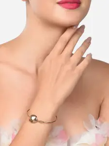 AMI Women Gold-Plated Kada Bracelet
