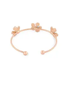 AMI Women Enamelled Gold-Plated Kada Bracelet