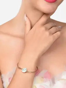 AMI Women Gold-Plated Kada Bracelet