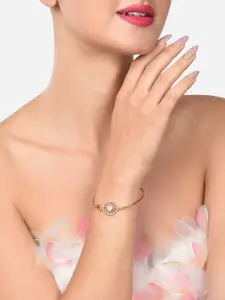AMI Women Gold-Plated Kada Bracelet