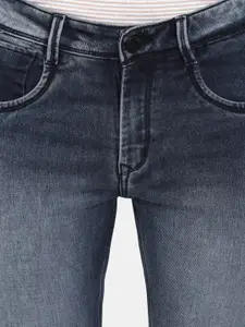 V-Mart Men Mid-Rise Slim Fit Heavy Fade Stretchable Jeans