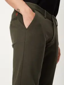 max Men Mid-Rise Regular Trousers