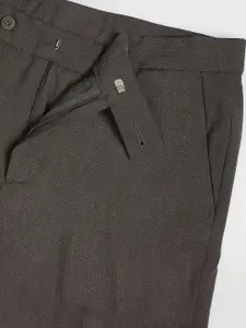 Arrow New York Men Slim Fit Mid-Rise Formal Trousers