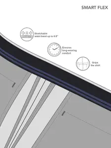 Arrow Sport Men Skinny Fit Low-Rise Trousers