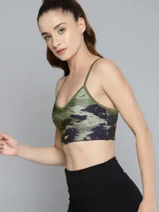 Reebok Printed Training Bra- Full Coverage Lightly Padded HT6047