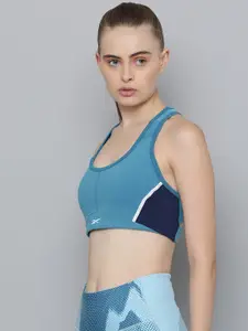Reebok Colourblocked Full Coverage Lightly Padded Workout Bra