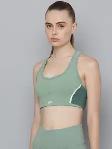 Reebok Colourblocked Full Coverage Lightly Padded Workout Bra