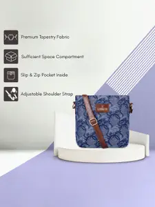 THE CLOWNFISH Linda & Justina Floral Printed Leather Sling Bag & Handbag