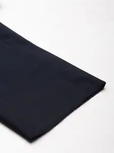 Van Heusen Men Textured Slim Fit Trousers