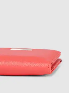 Caprese Women Abstract Textured Two Fold Wallet