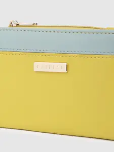 Caprese Women Solid Two Fold Wallet