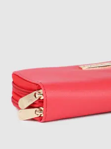 Caprese Women Solid Zip Around Wallet