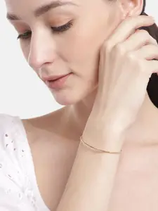 Zavya Women Sterling Silver Gold-Plated Wraparound Bracelet