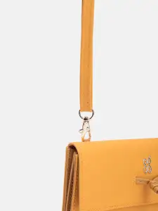 Baggit Women Solid Applique PU Envelope Wallet With A Sling Strap
