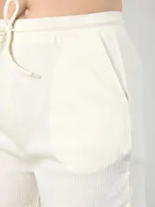 CHKOKKO Women Mid Rise Knitted Shorts