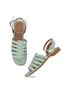 DressBerry Women Synthetic Leather Open Toe Flats