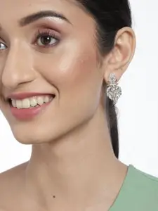 AccessHer Gold-Plated Contemporary Drop Earrings