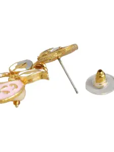 AccessHer Gold-Plated  Dome Shaped Jhumkas Earrings