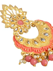 AccessHer Gold-Plated Floral Chandbalis Earrings