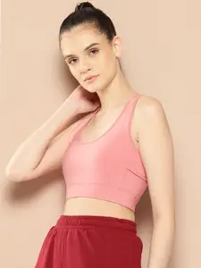 Alcis Women DryTech Solid Workout Bra - Full Coverage