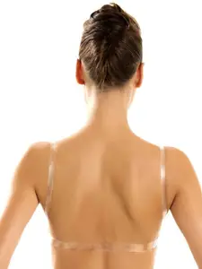 Bralux Lightly Padded All day Comfort Seamless Cotton Transparent Back T-shirt Bra