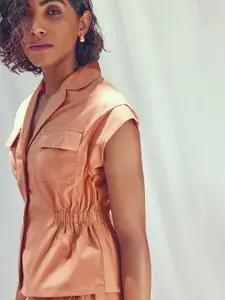 The Label Life Lapel Collar Cotton Casual Shirt