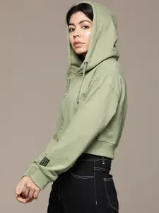 The Roadster Lifestyle Co. Hooded Crop Sweatshirt