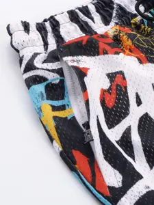 Puma Men Graphic Printed Graffiti Basketball Sport  Shorts