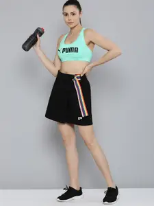 Puma Brand Logo Printed Padded Seamless dryCELL Fit Mid Impact Training Bra 52219276