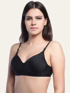 Lady Lyka Medium Coverage Lightly Padded All Day Comfort Seamless Cotton T-shirt Bra