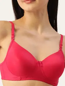 Lady Lyka Medium Coverage Lightly Padded Seamless Cotton T-Shirt Bra