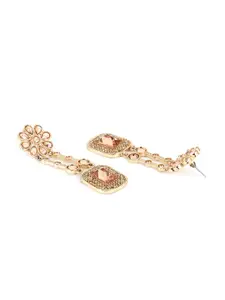 Anouk Gold-Plated Floral Drop Earrings
