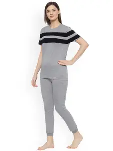 MACK JONNEY Striped Night Suit