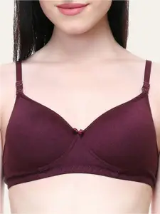 Lady Lyka Medium Coverage Lightly Padded All Day Comfort Seamless Cotton T-shirt Bra