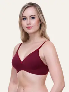 Lady Lyka Medium Coverage Lightly Padded Seamless Cotton T-Shirt Bra