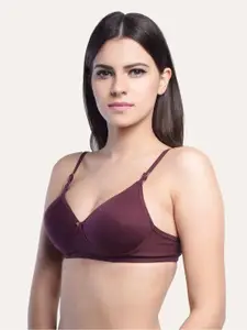 Lady Lyka Medium Coverage Lightly Padded All Day Comfort Cotton T-shirt Bra