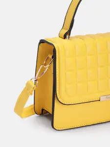 Fastrack Structured Satchel with Quilted Detail