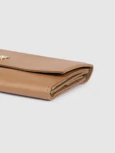 Baggit Women Solid Three Fold Wallet with SIM Card Holder