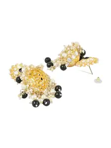 I Jewels Gold-Plated Contemporary Jhumkas Earrings