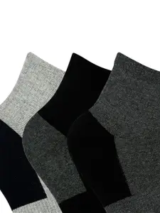 Socksxpress Men Pack Of 3 Patterned Ankle-Length Sports Socks